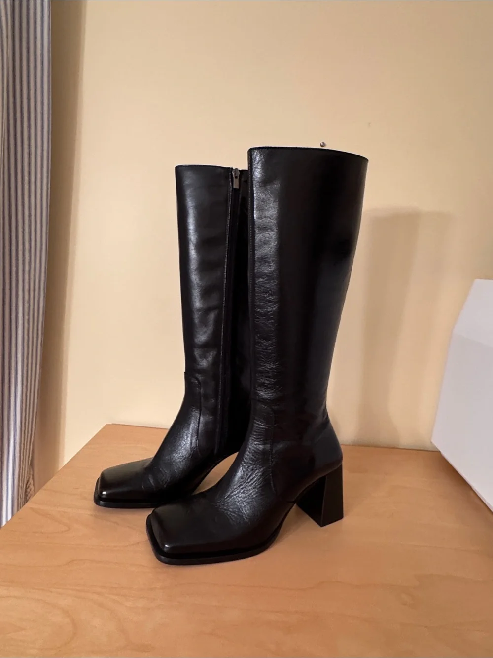 L’Intervalle Elland Boots - Black Women's Knee-High Block Heel Boot